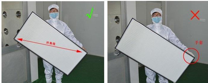 正確取出高效過濾器 正確取出高效過濾器